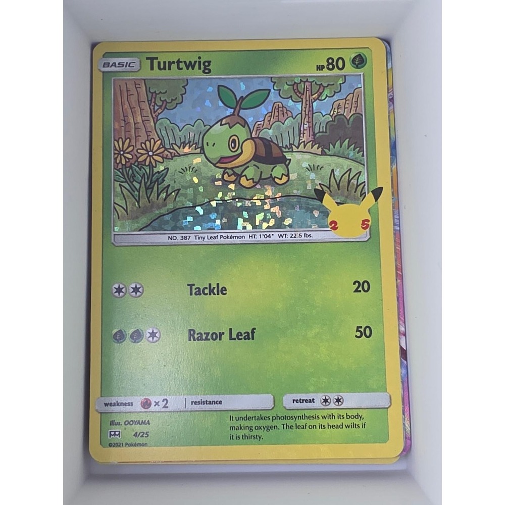 Turtwig 004/025 Promo McDonald's 25th Anniversary Promos Pokemon Near Mint